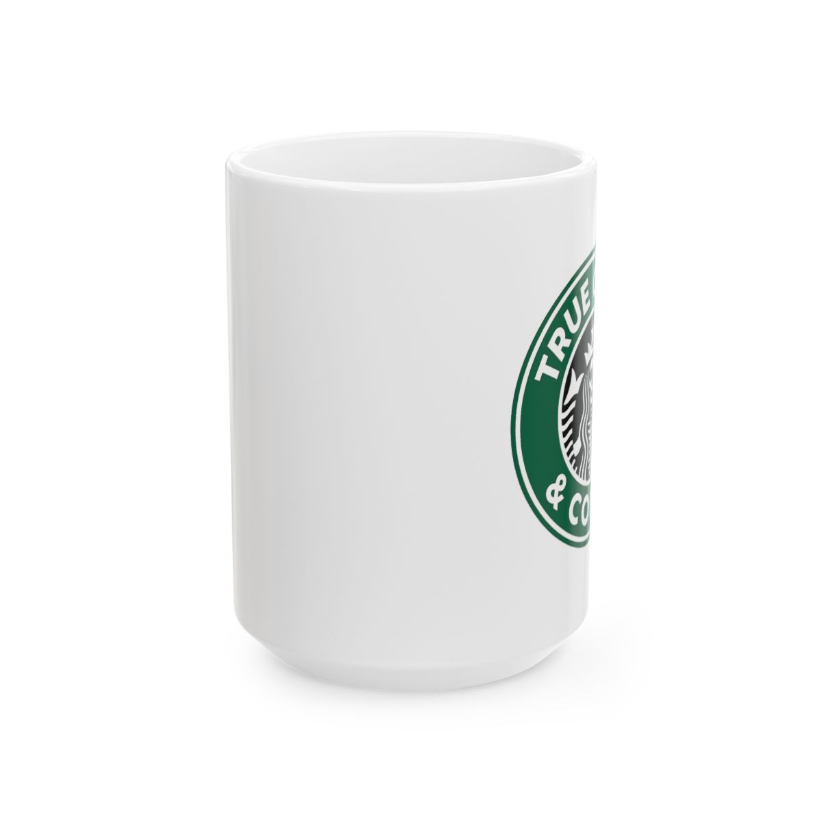 True Crime Coffee Junkie Badge | True Crime Mug, Coffee Addict Cup, Podcast Gift - alternate angle 2, merchandise