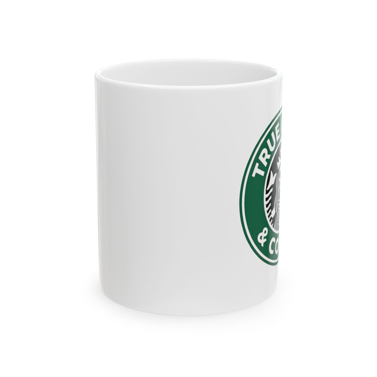 True Crime Coffee Junkie Badge | True Crime Mug, Coffee Addict Cup, Podcast Gift - alternate angle 1, merchandise