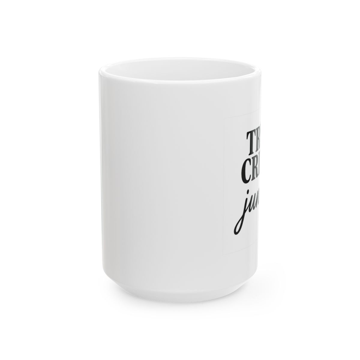 True Crime Junkie Script | True Crime Mug, Podcast Gift, Coffee Cup - alternate angle 2, merchandise